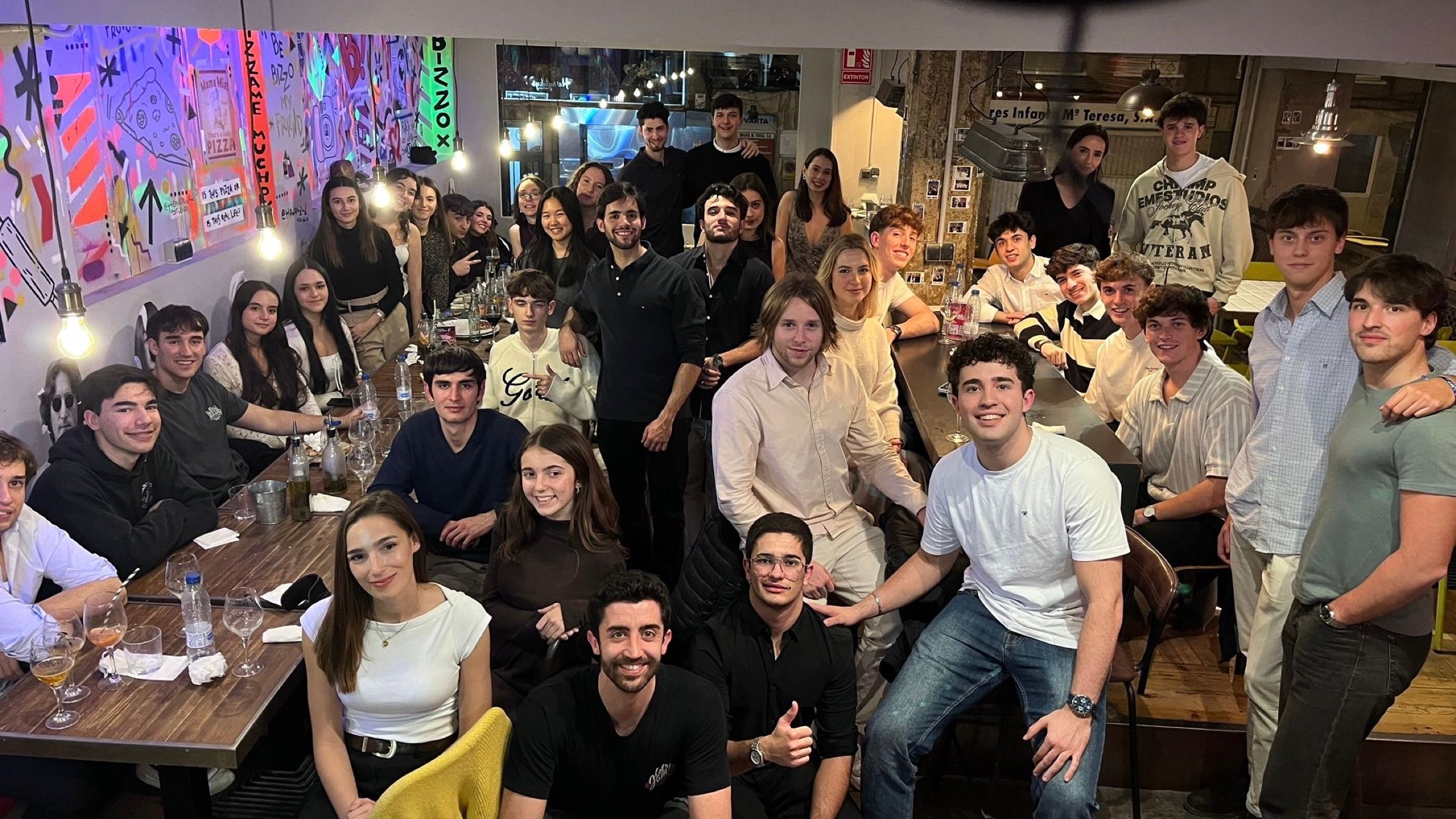 El equipo de Start en la cena de Navidad